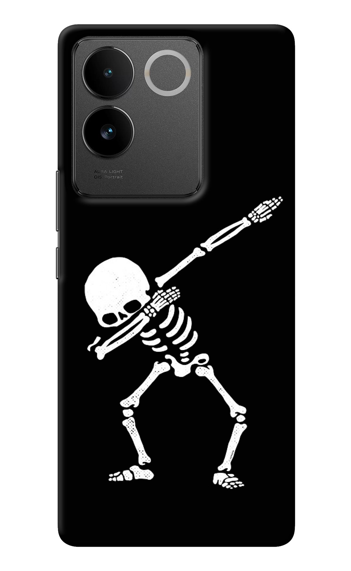 Dabbing Skeleton Art Vivo T2 Pro 5G Back Cover