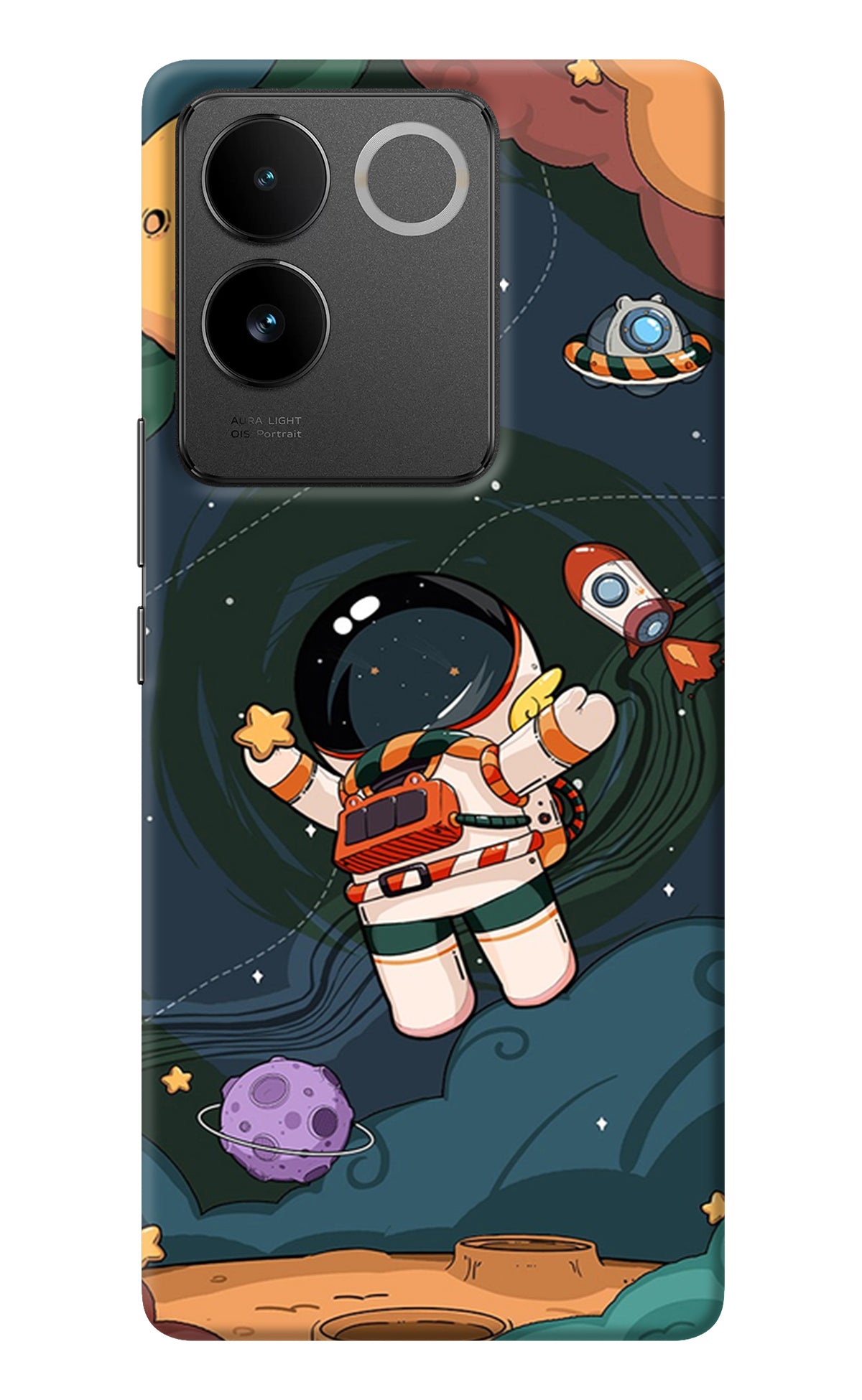 Cartoon Astronaut Vivo T2 Pro 5G Back Cover