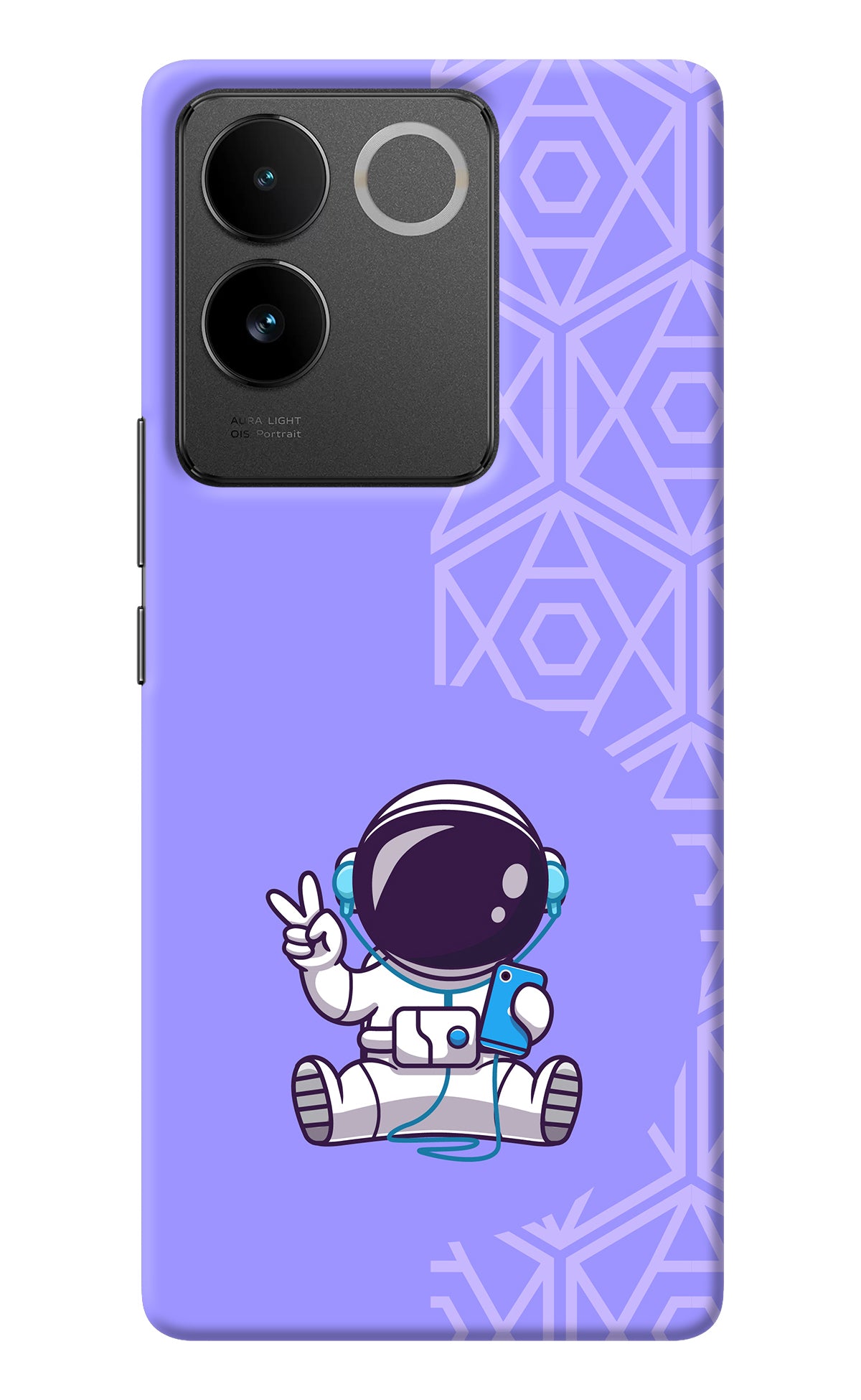 Cute Astronaut Chilling Vivo T2 Pro 5G Back Cover