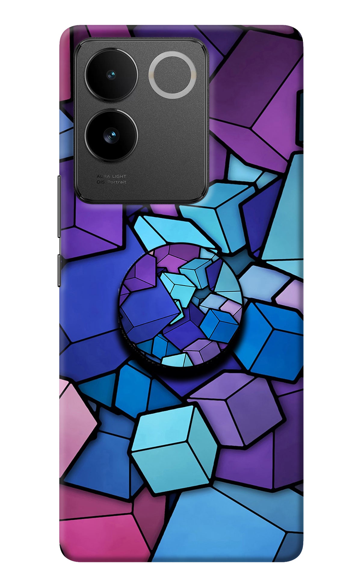 Cubic Abstract Vivo T2 Pro 5G Pop Case