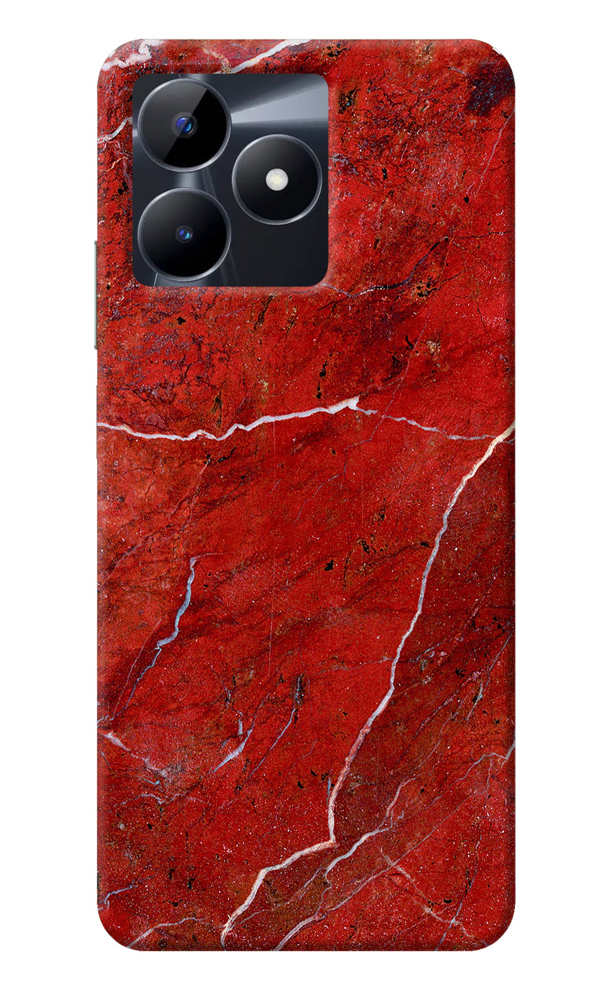 Red Marble Design Realme C53 Back Cover