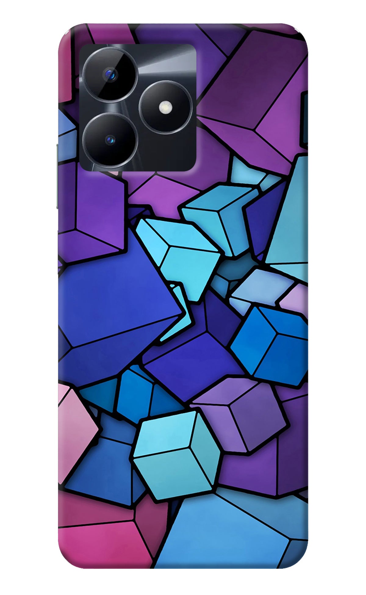 Cubic Abstract Realme C53 Back Cover