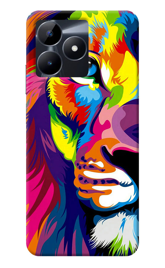 Lion Half Face Realme C53 Back Cover