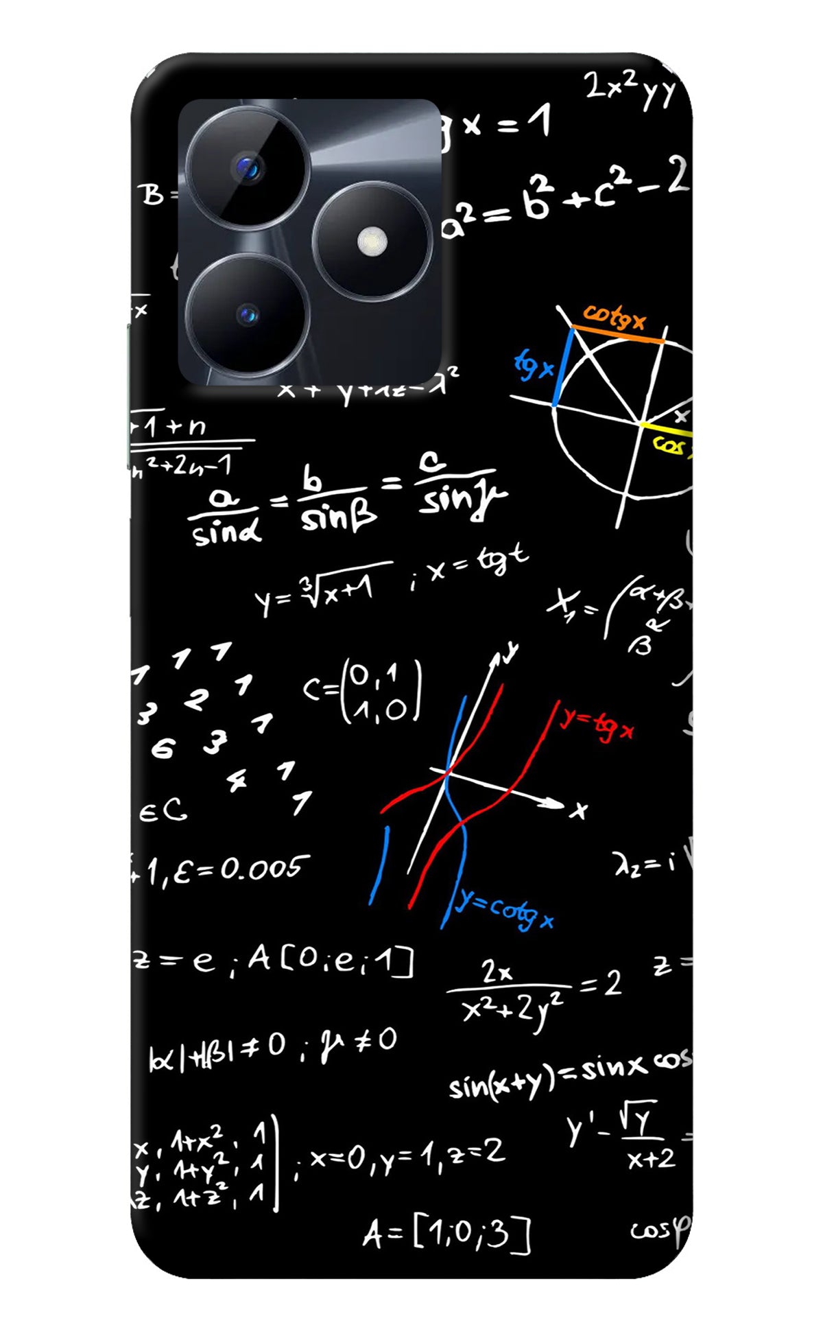 Mathematics Formula Realme C53 Back Cover