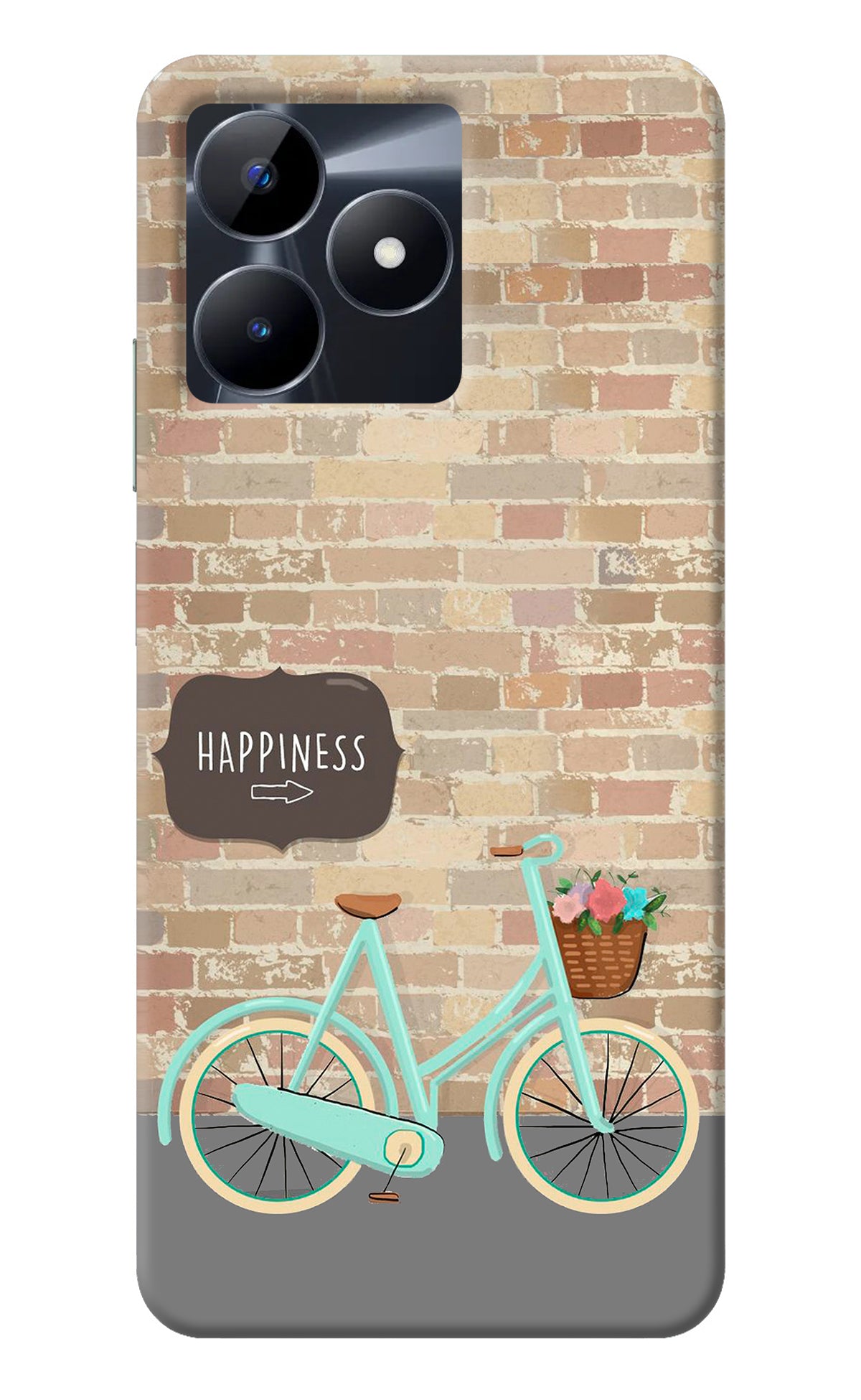 Happiness Artwork Realme C53 Back Cover