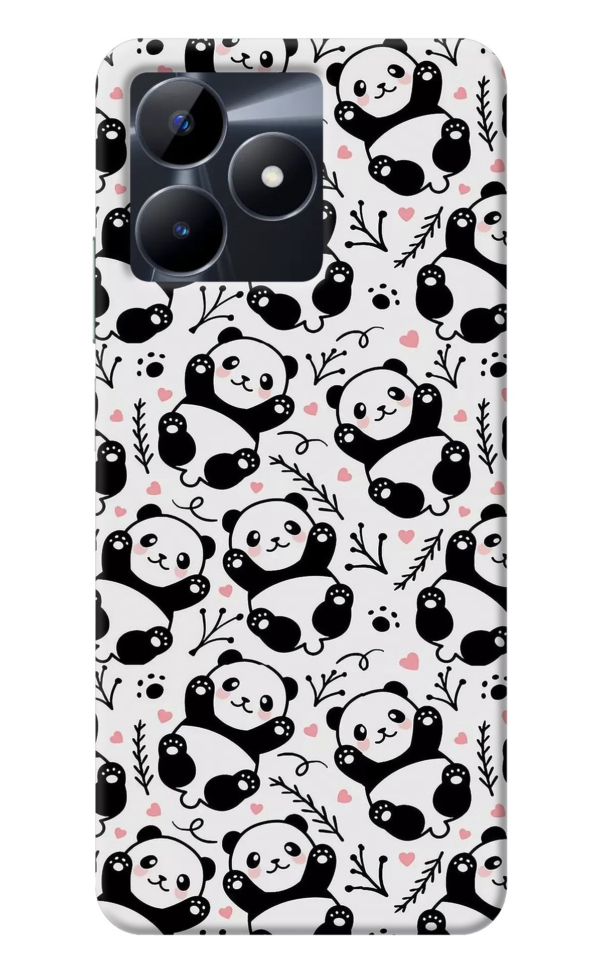 Cute Panda Realme C53 Back Cover