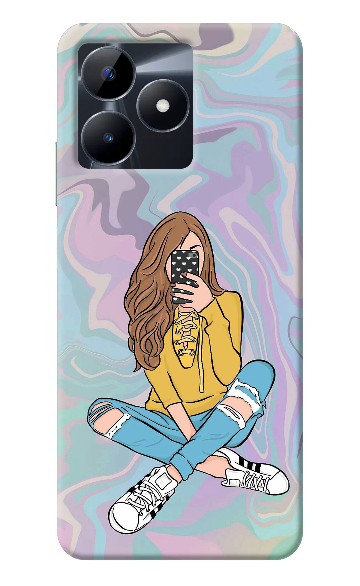 Selfie Girl Realme C53 Back Cover