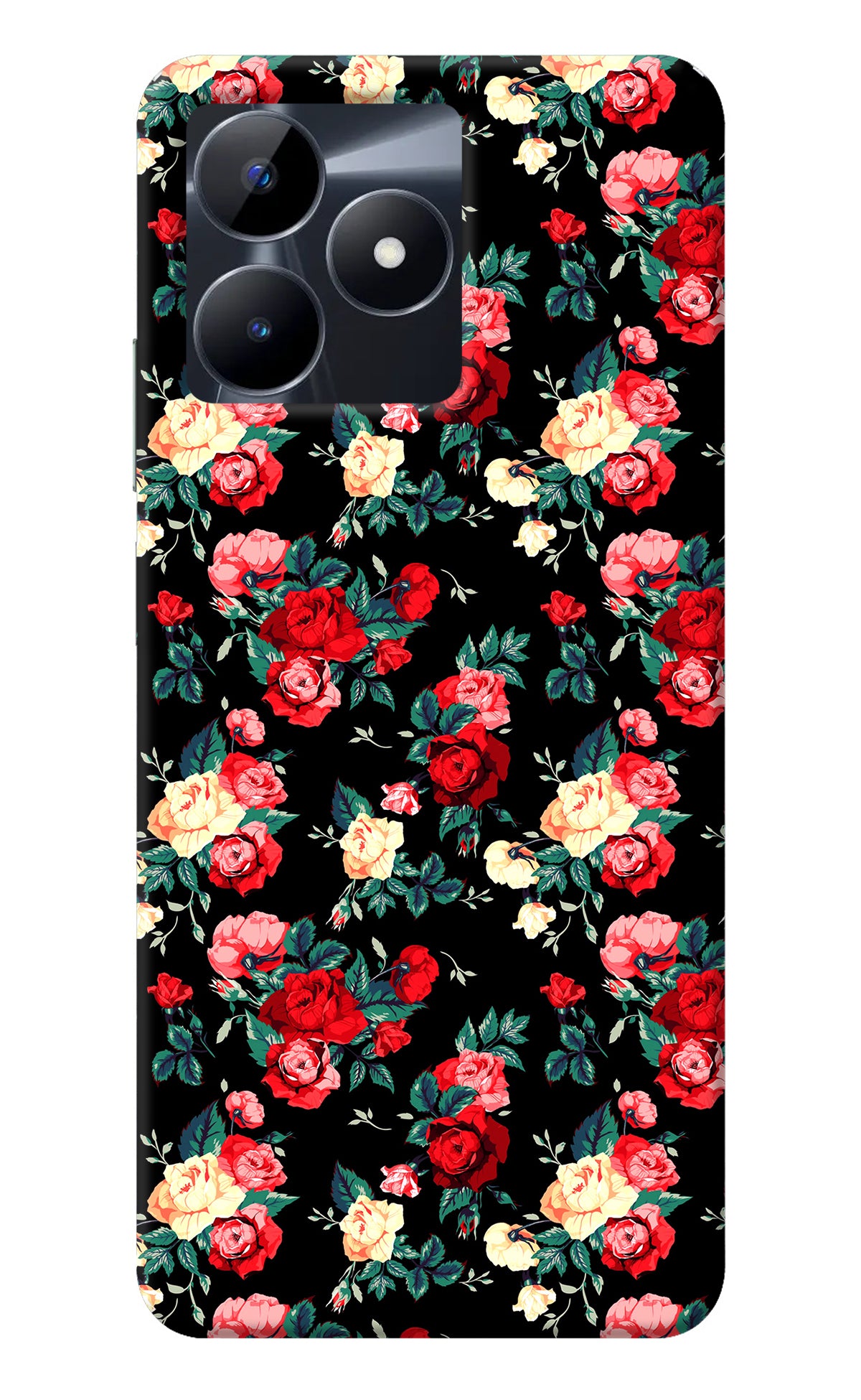 Rose Pattern Realme C53 Back Cover