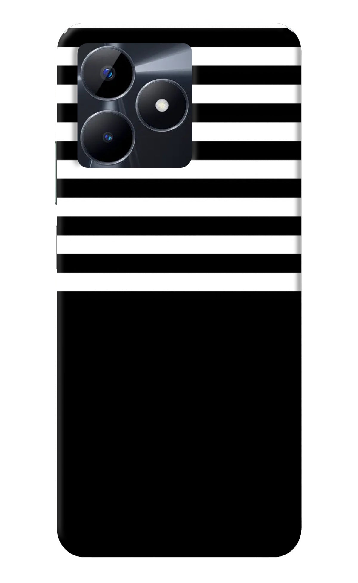 Black and White Print Realme C53 Back Cover