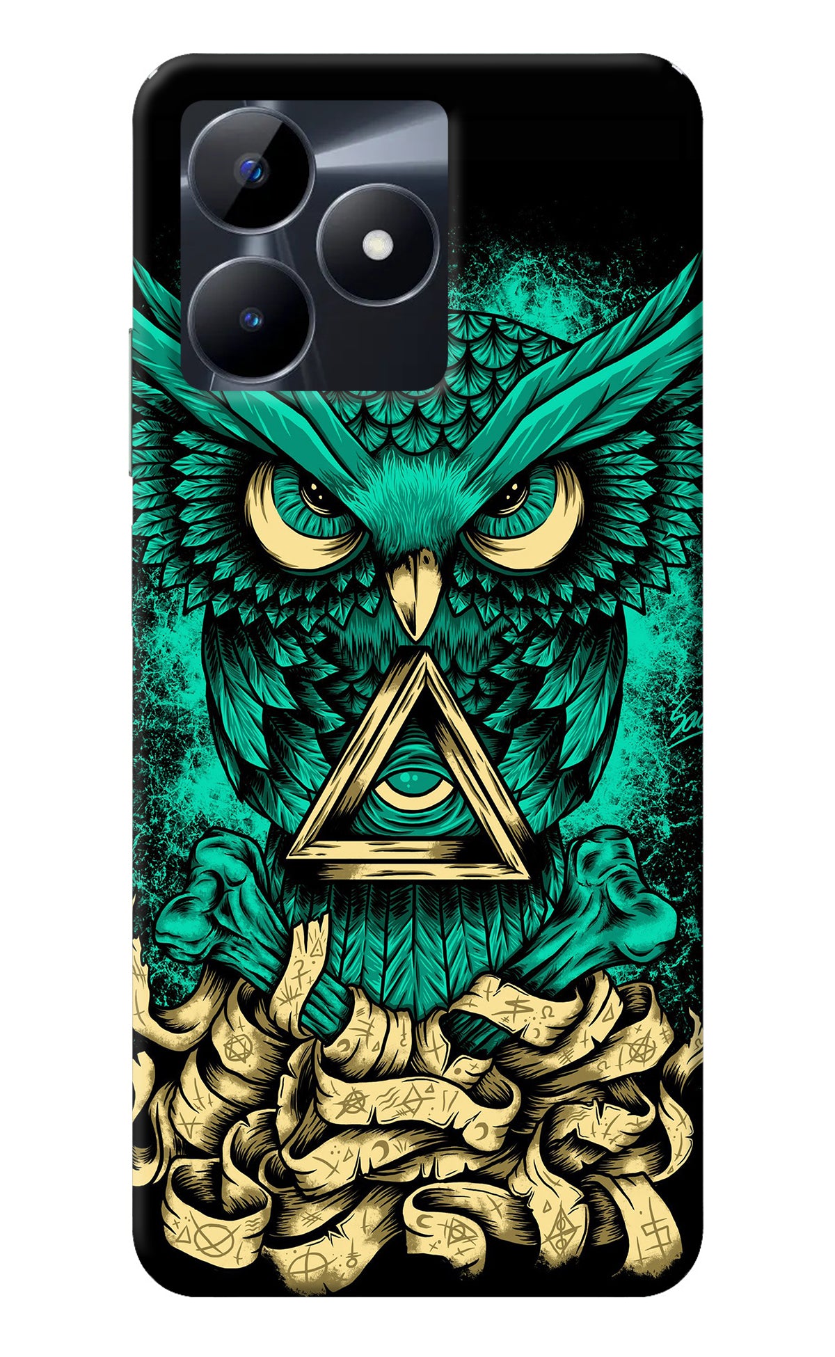 Green Owl Realme C53 Back Cover