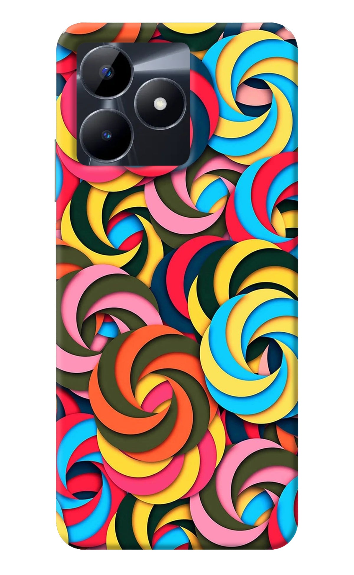 Spiral Pattern Realme C53 Back Cover