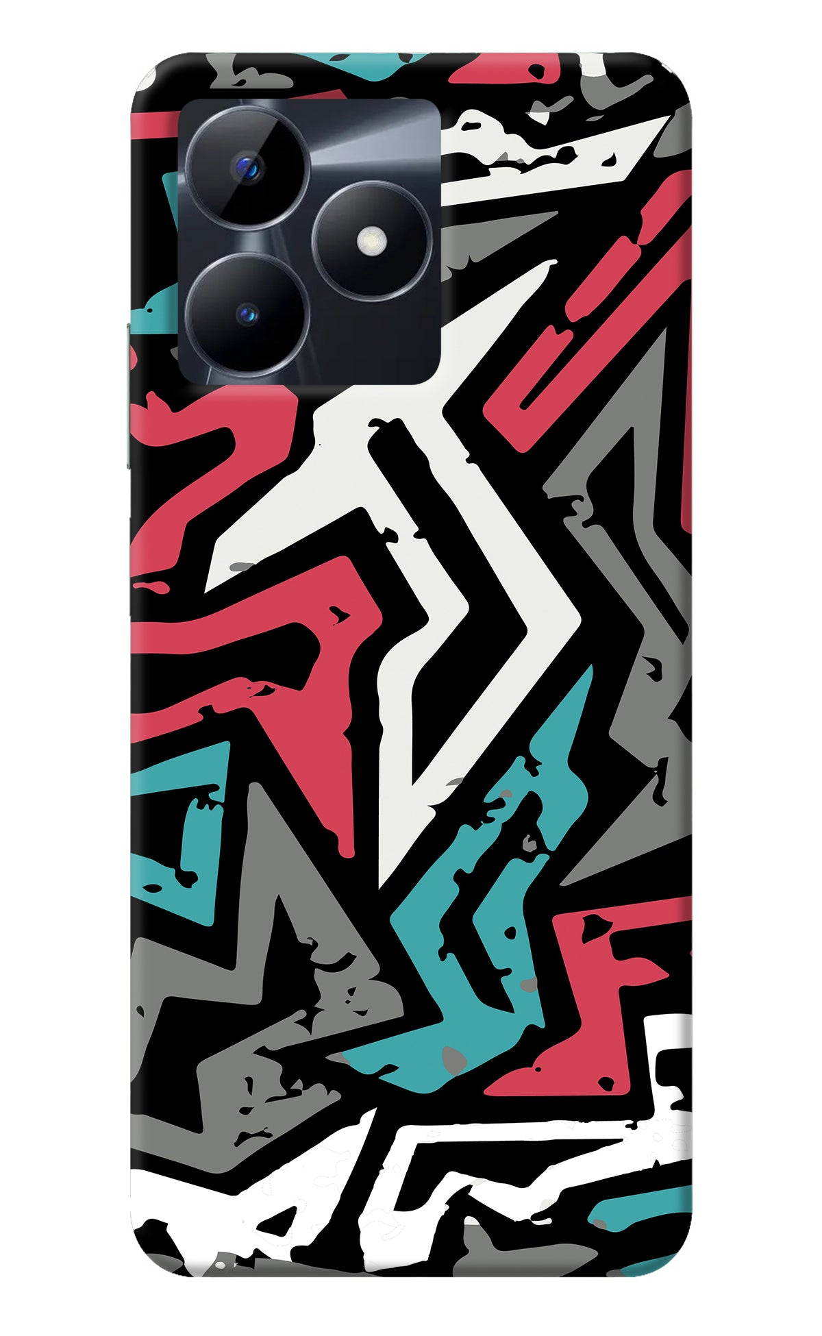 Geometric Graffiti Realme C53 Back Cover