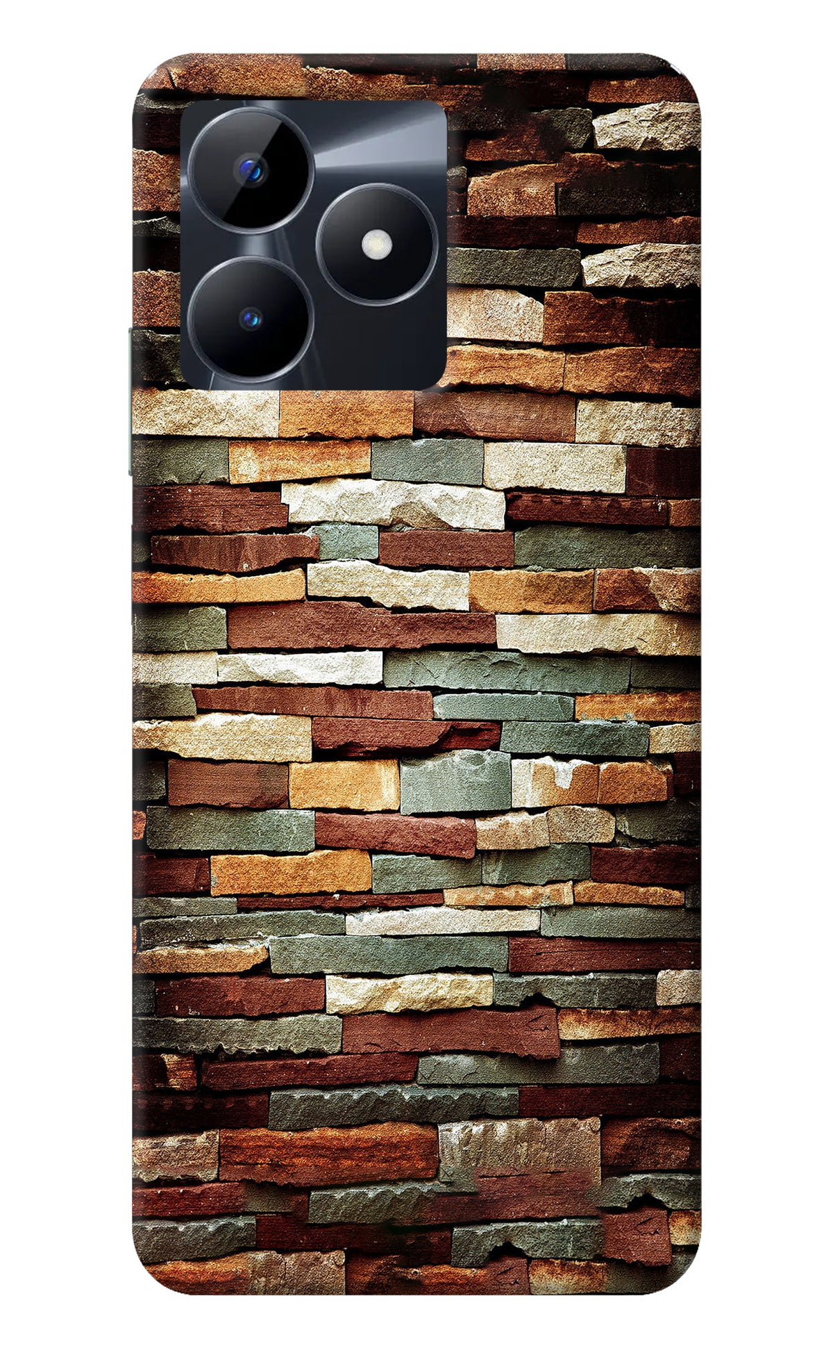 Bricks Pattern Realme C53 Back Cover