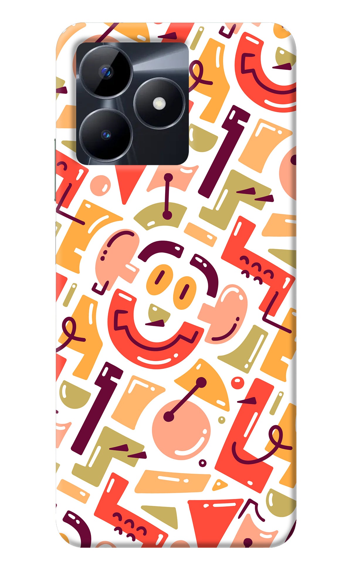 Doodle Pattern Realme C53 Back Cover