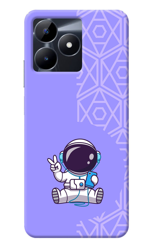 Cute Astronaut Chilling Realme C53 Back Cover