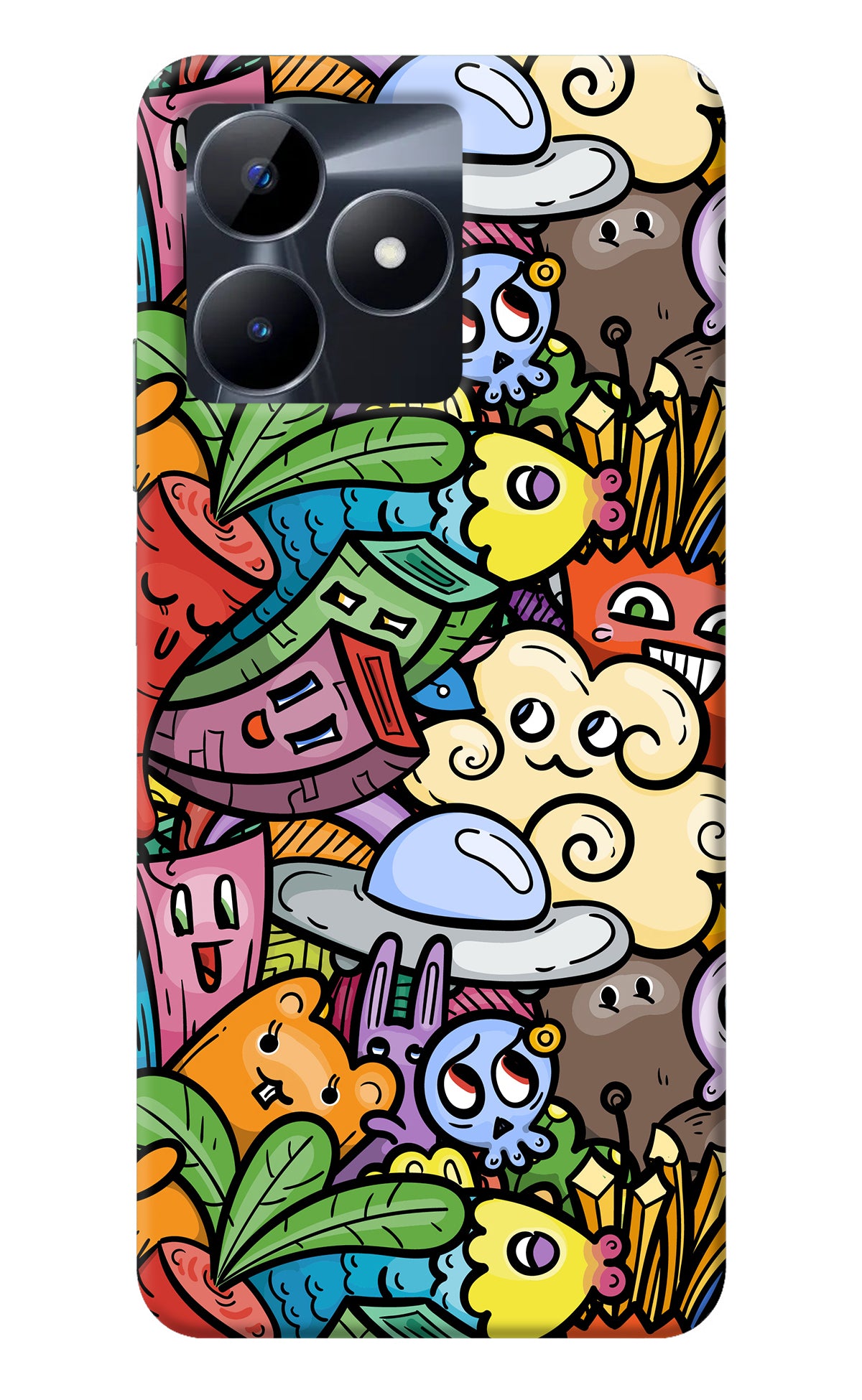 Veggie Doodle Realme C53 Back Cover