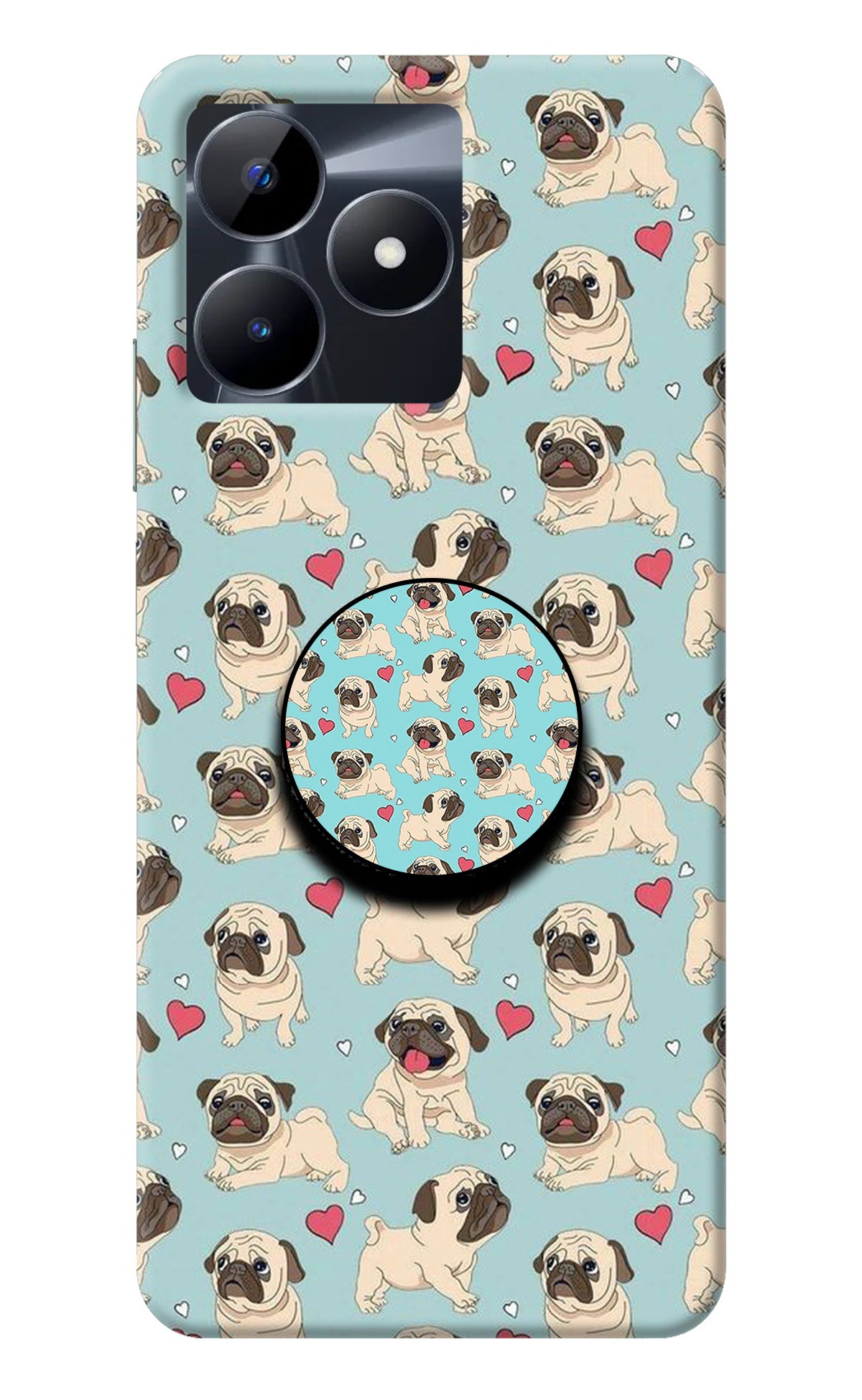 Pug Dog Realme C53 Pop Case