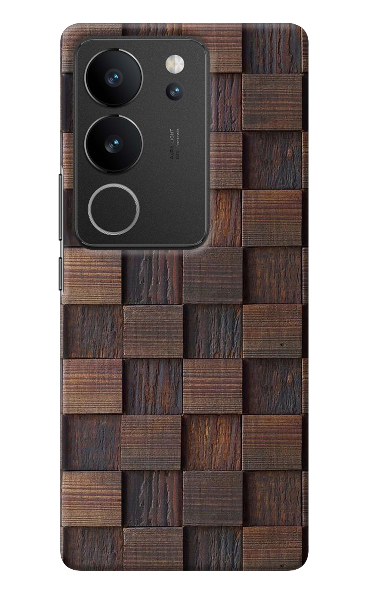 Wooden Cube Design Vivo V29/V29 Pro Back Cover