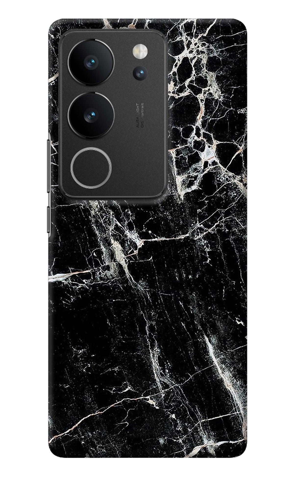 Black Marble Texture Vivo V29/V29 Pro Back Cover