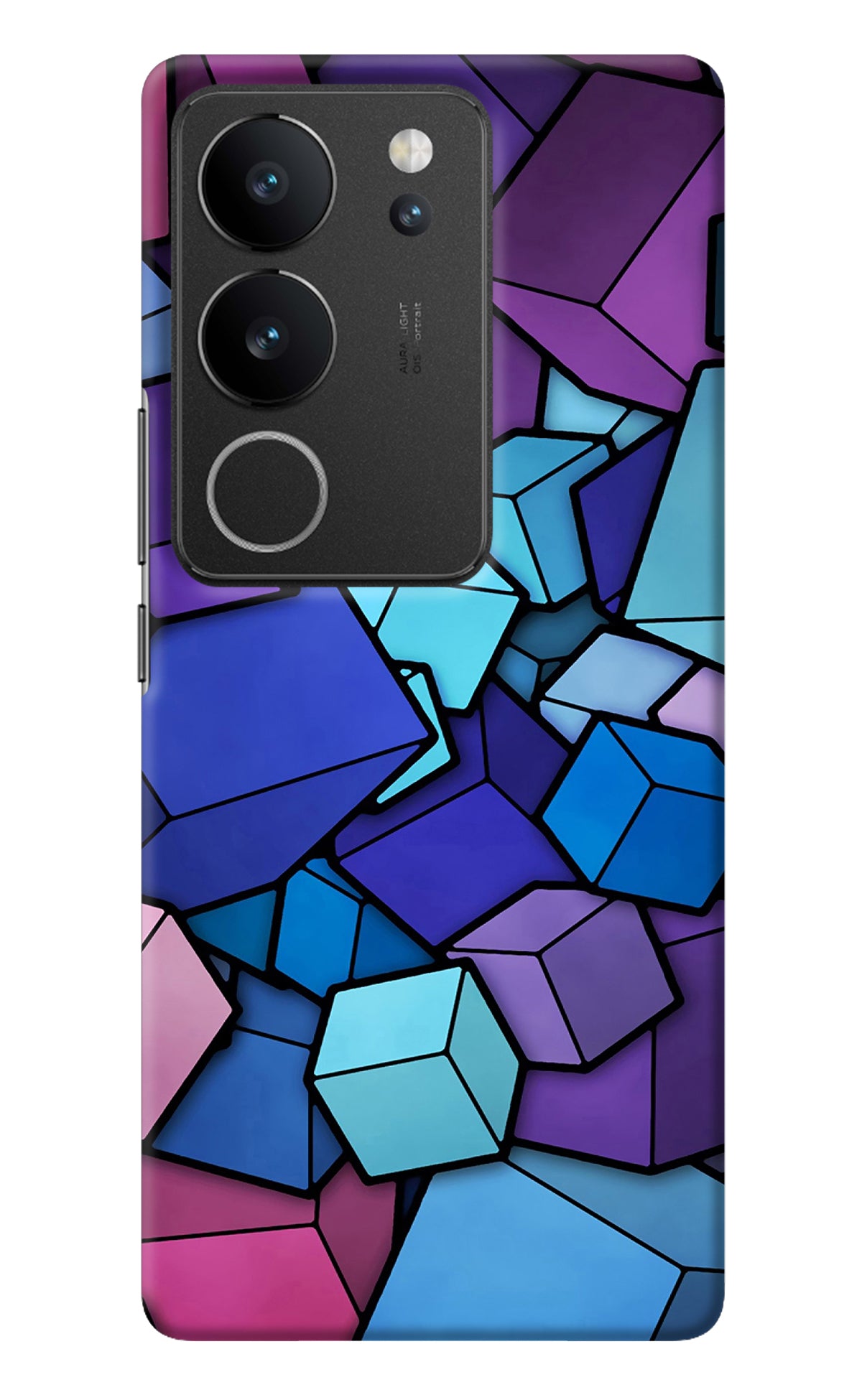 Cubic Abstract Vivo V29/V29 Pro Back Cover