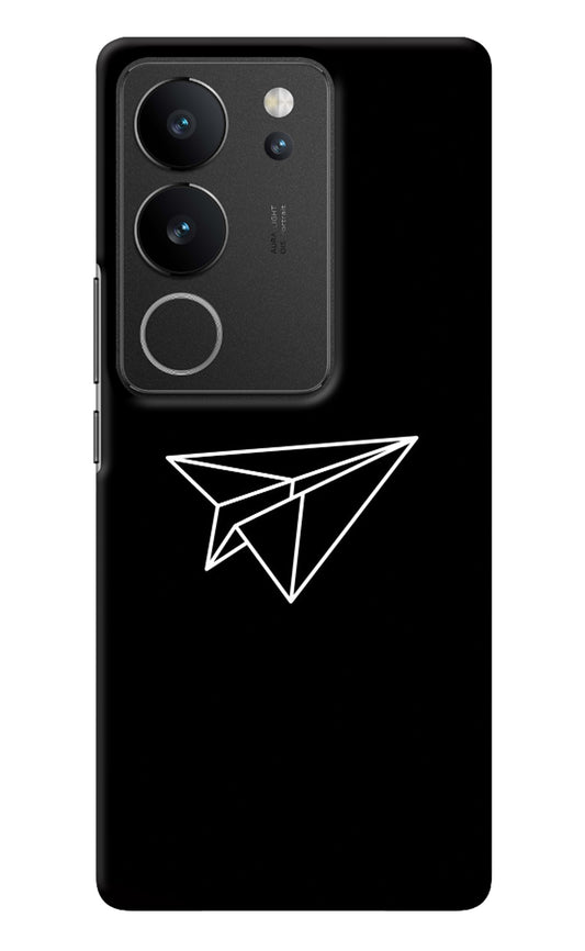 Paper Plane White Vivo V29/V29 Pro Back Cover