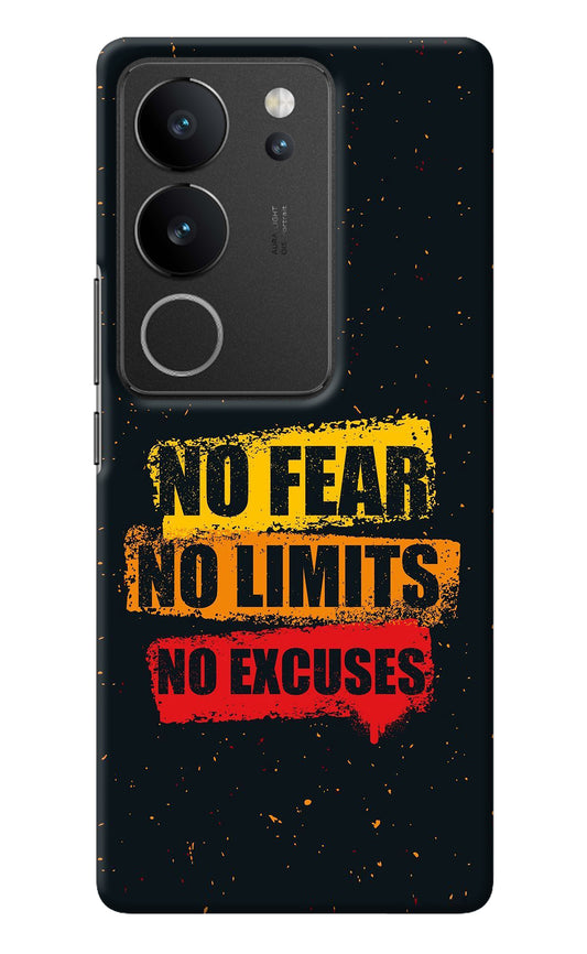 No Fear No Limits No Excuse Vivo V29/V29 Pro Back Cover