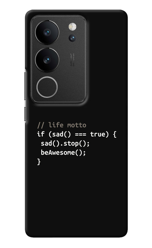 Life Motto Code Vivo V29/V29 Pro Back Cover