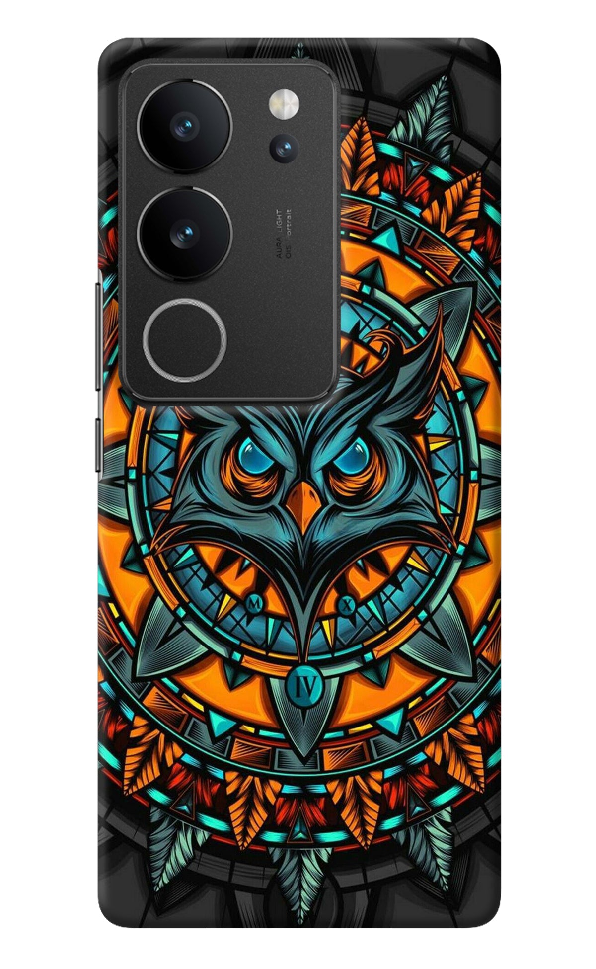 Angry Owl Art Vivo V29/V29 Pro Back Cover