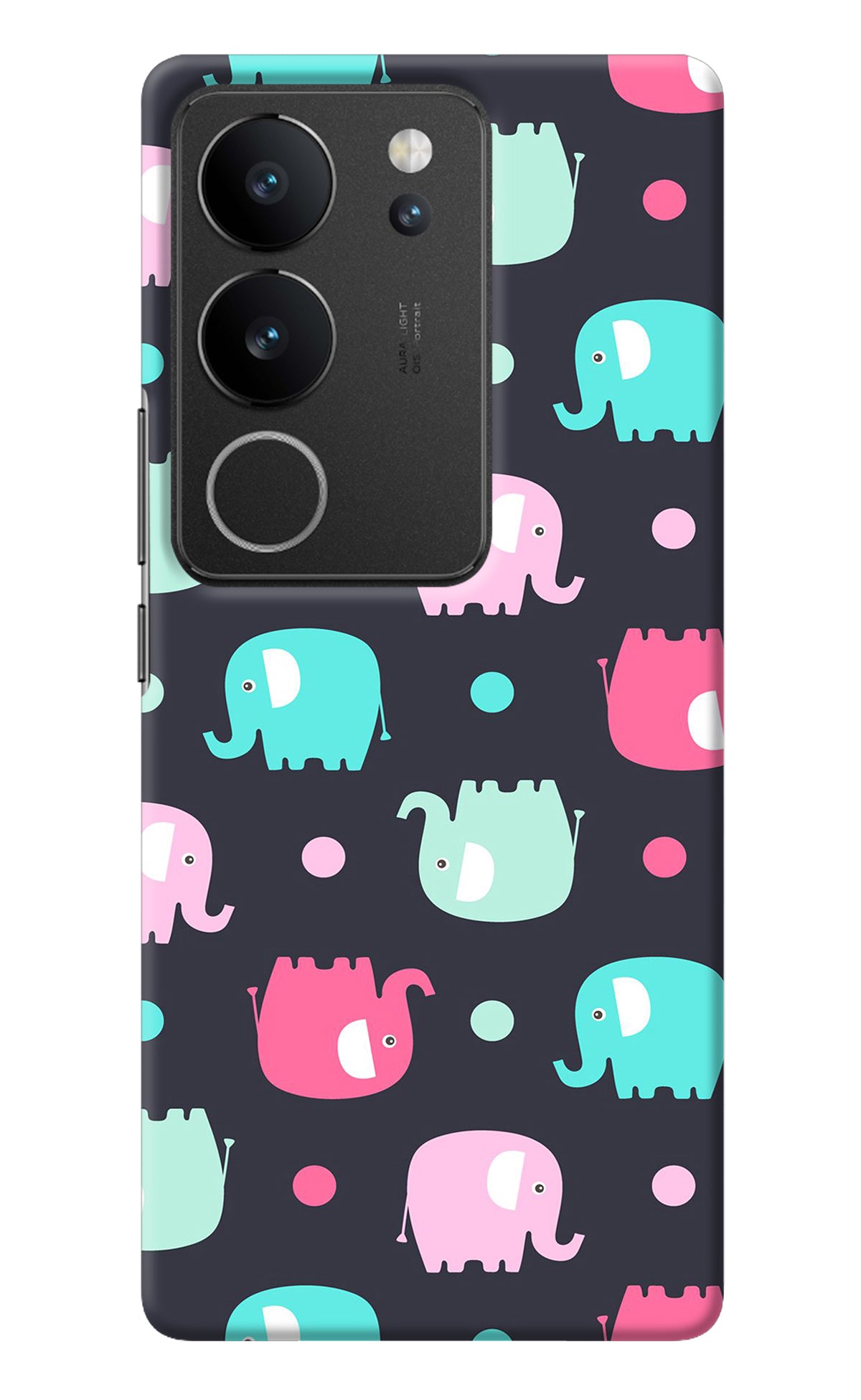 Elephants Vivo V29/V29 Pro Back Cover