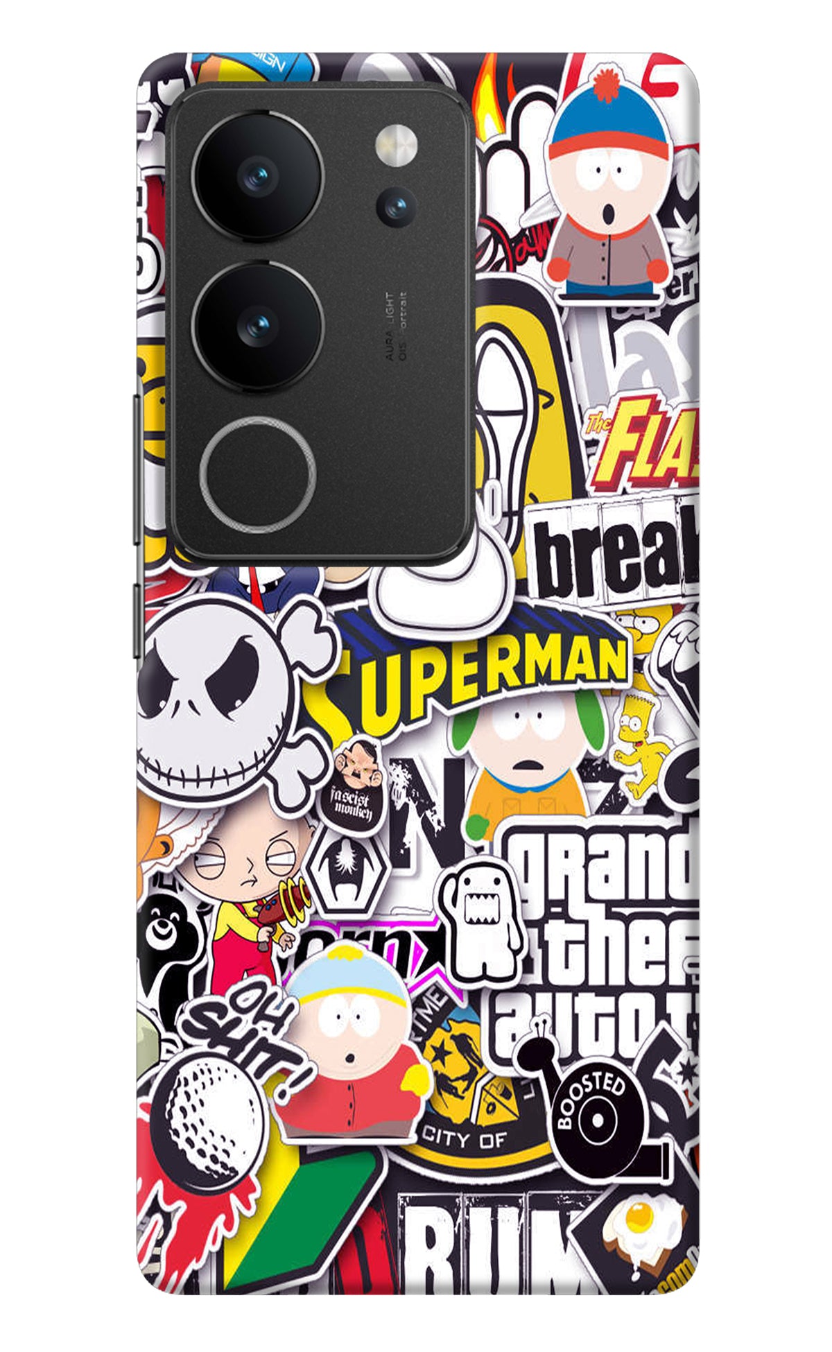 Sticker Bomb Vivo V29/V29 Pro Back Cover