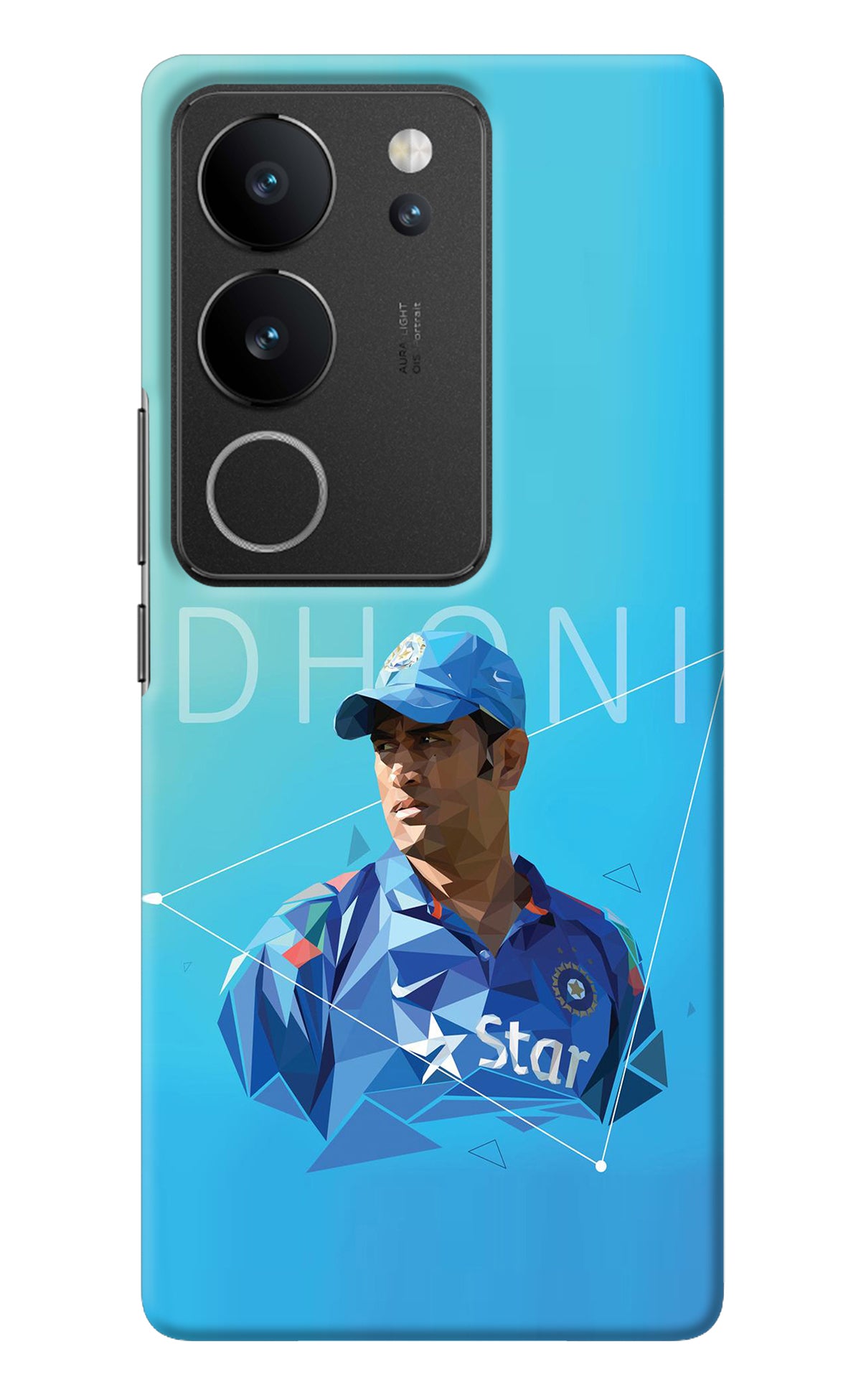 Dhoni Artwork Vivo V29/V29 Pro Back Cover