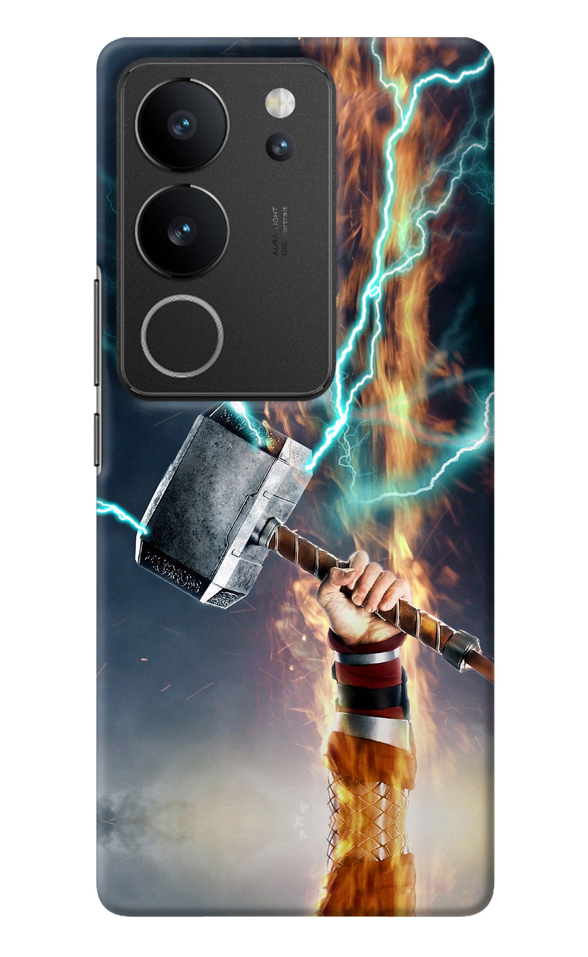 Thor Hammer Mjolnir Vivo V29/V29 Pro Back Cover