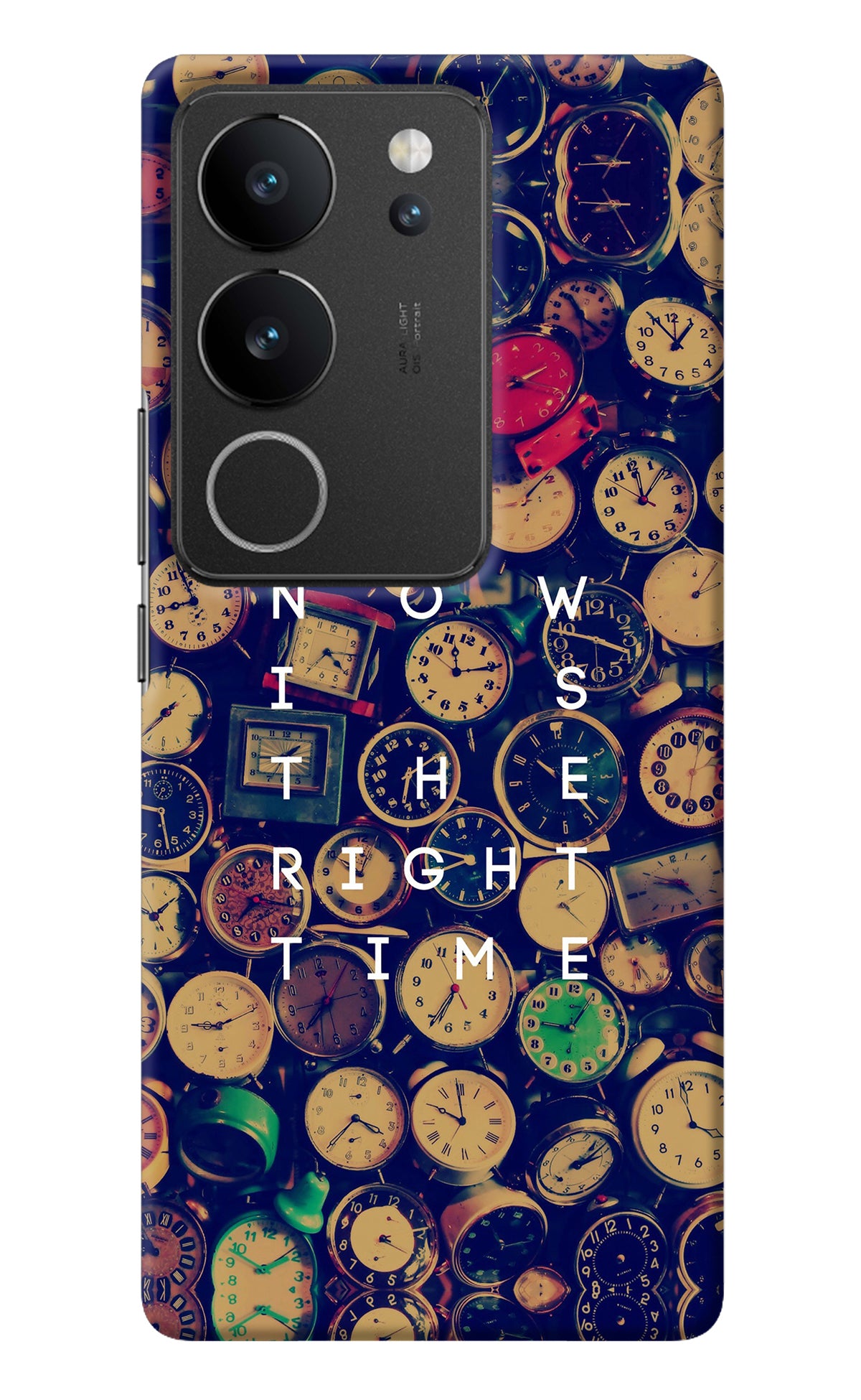 Now is the Right Time Quote Vivo V29/V29 Pro Back Cover