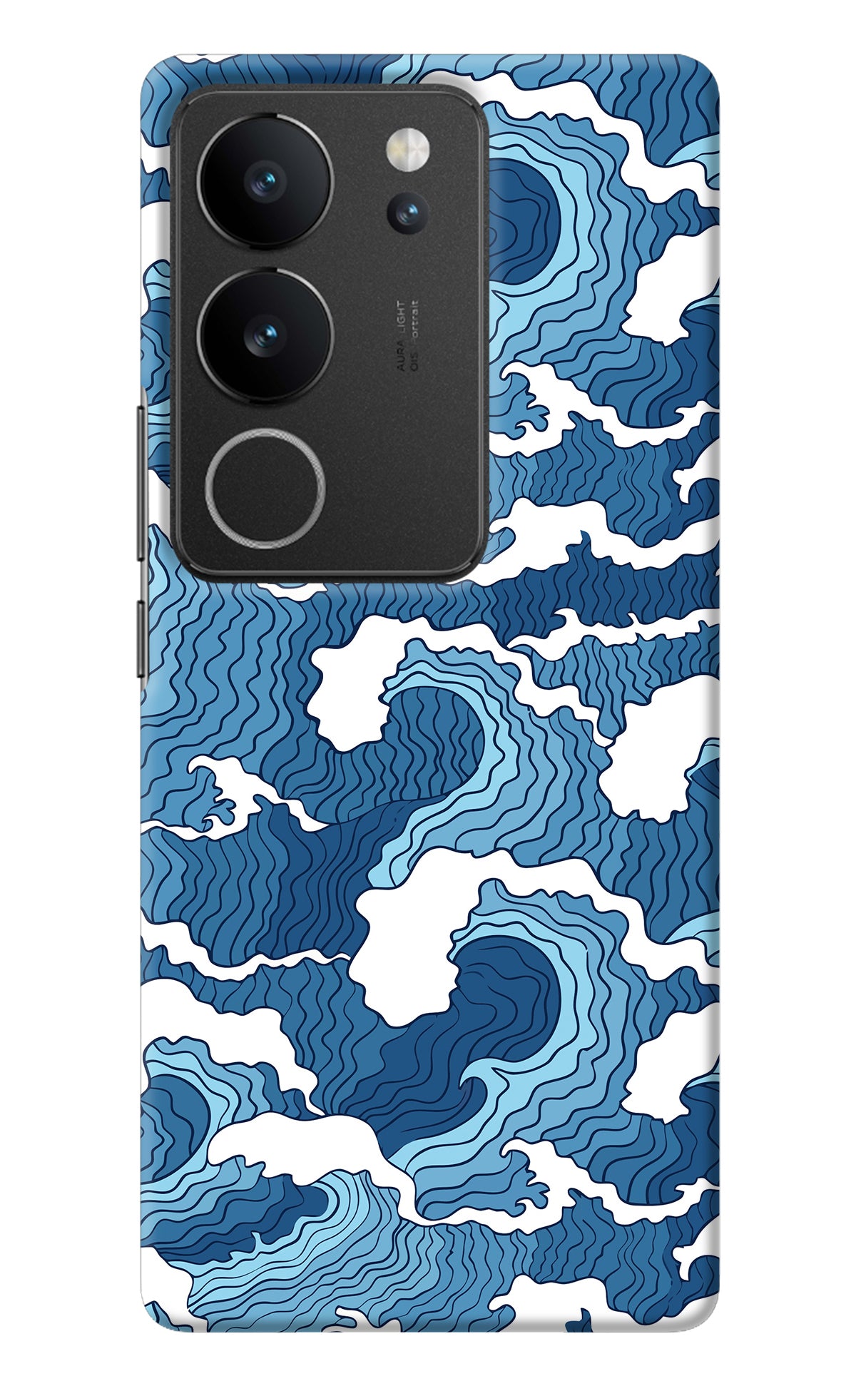 Blue Waves Vivo V29/V29 Pro Back Cover