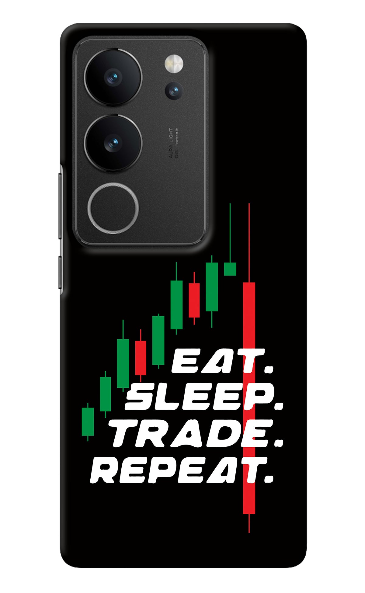 Eat Sleep Trade Repeat Vivo V29/V29 Pro Back Cover