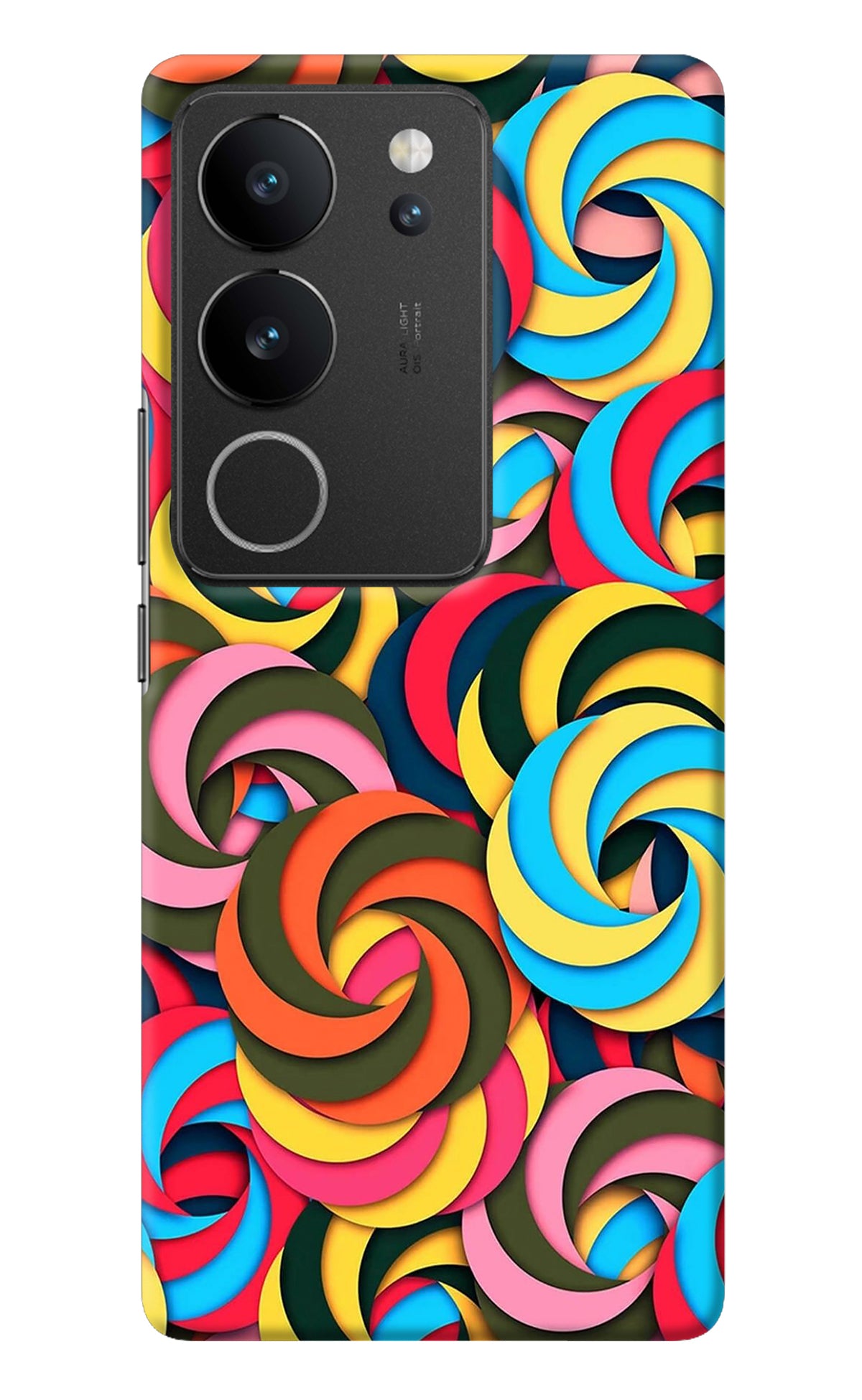 Spiral Pattern Vivo V29/V29 Pro Back Cover