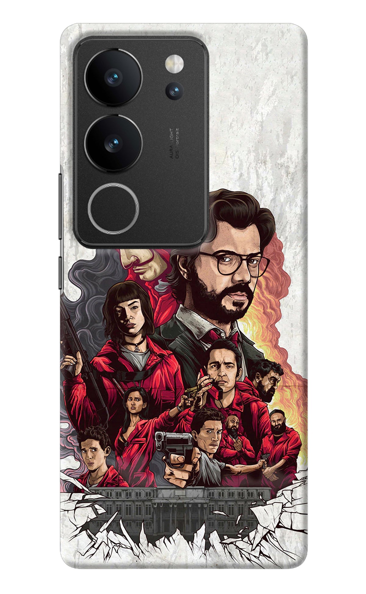 Money Heist Artwork Vivo V29/V29 Pro Back Cover