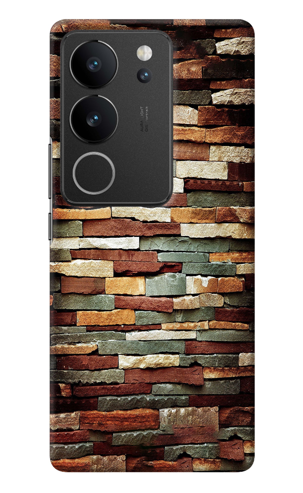 Bricks Pattern Vivo V29/V29 Pro Back Cover