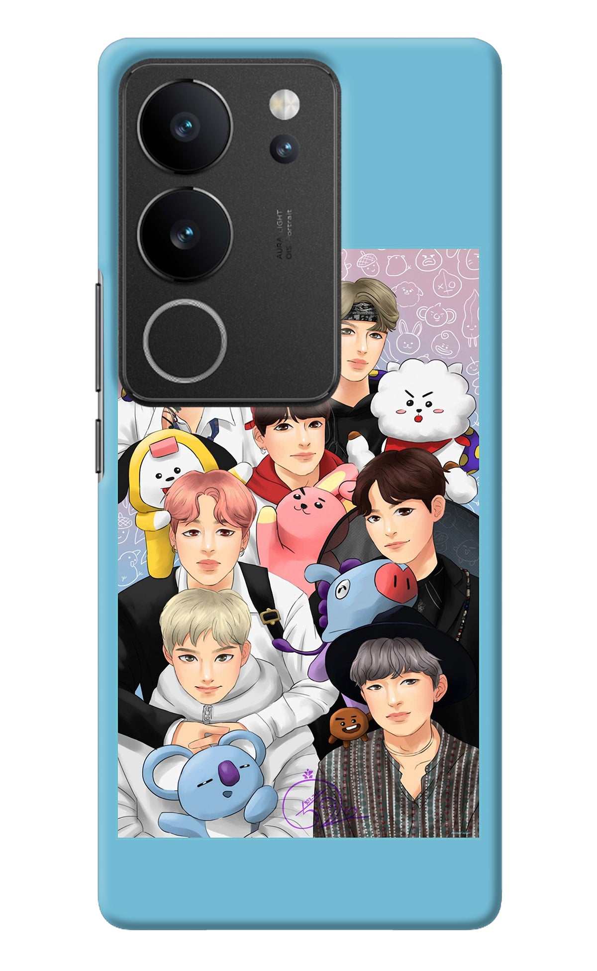 BTS with animals Vivo V29/V29 Pro Back Cover