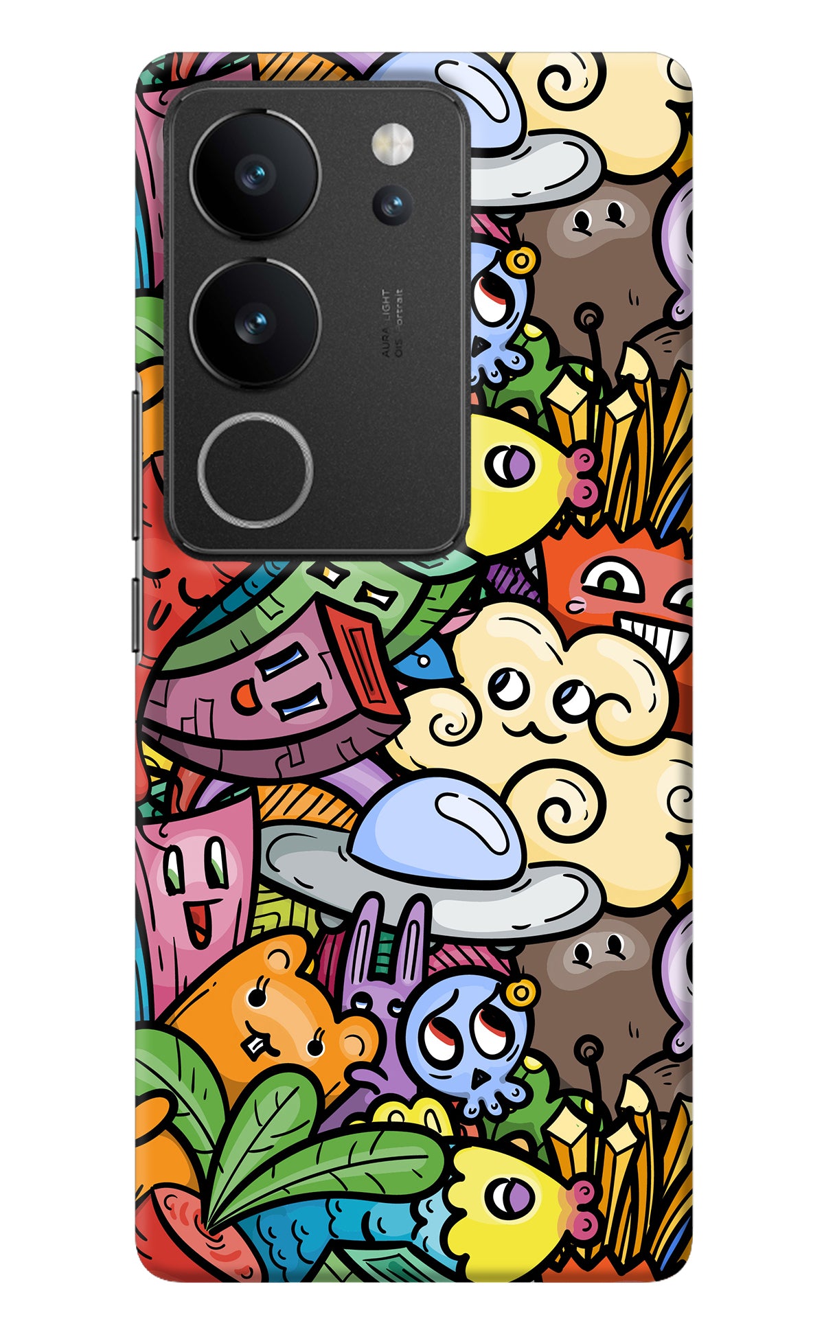 Veggie Doodle Vivo V29/V29 Pro Back Cover