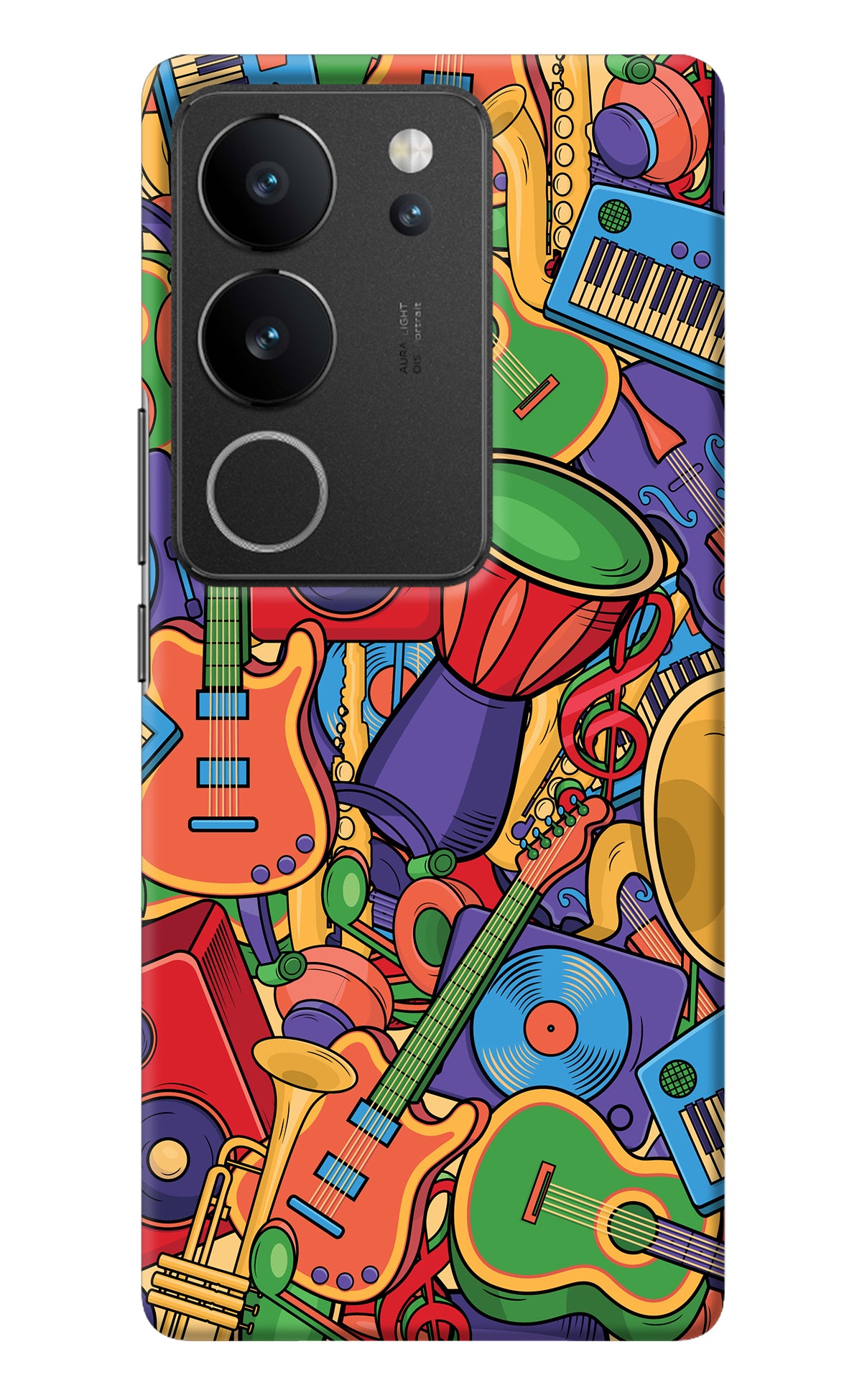 Music Instrument Doodle Vivo V29/V29 Pro Back Cover