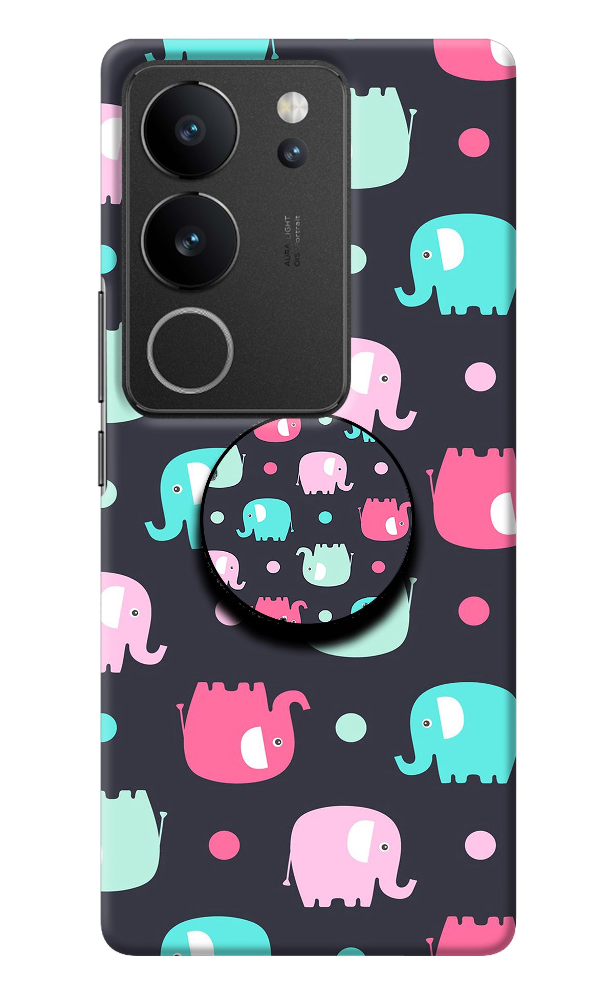 Baby Elephants Vivo V29/V29 Pro Pop Case