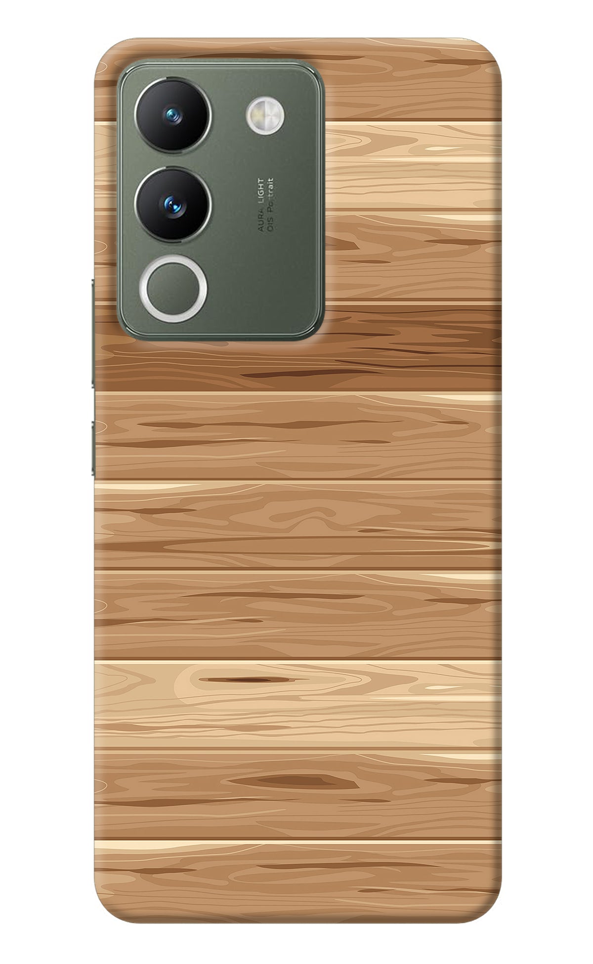 Wooden Vector Vivo Y200 5G Back Cover