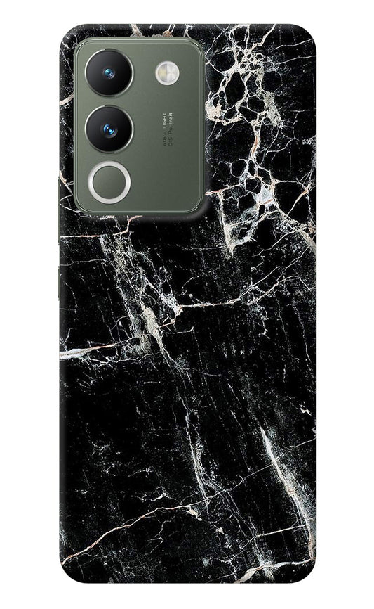 Black Marble Texture Vivo Y200 5G Back Cover