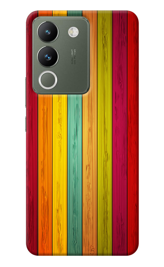Multicolor Wooden Vivo Y200 5G Back Cover