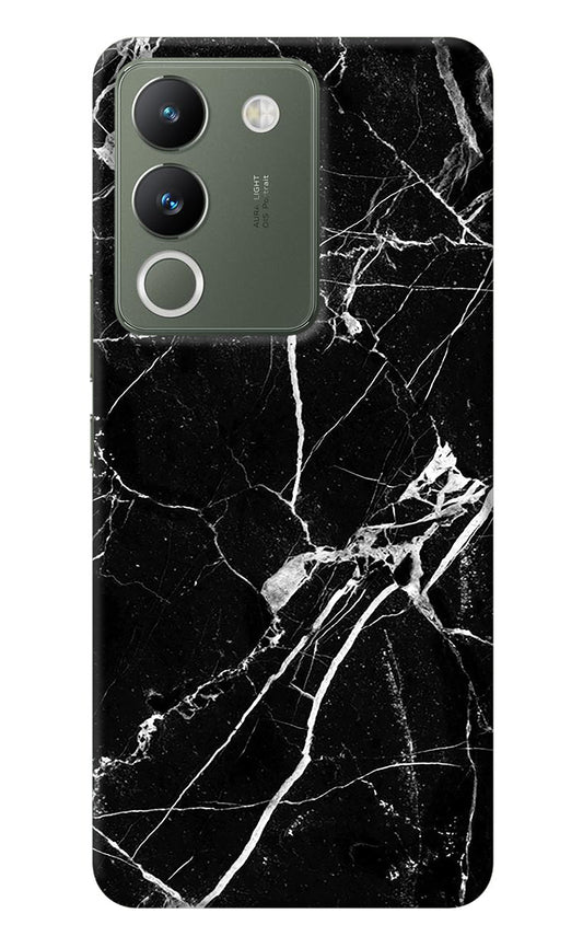 Black Marble Pattern Vivo Y200 5G Back Cover