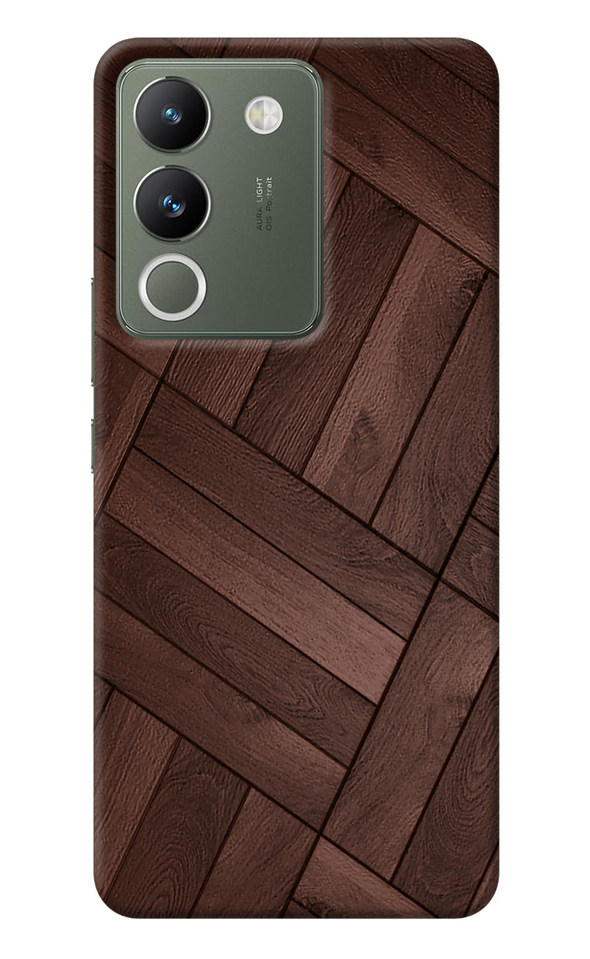 Wooden Texture Design Vivo Y200 5G Back Cover