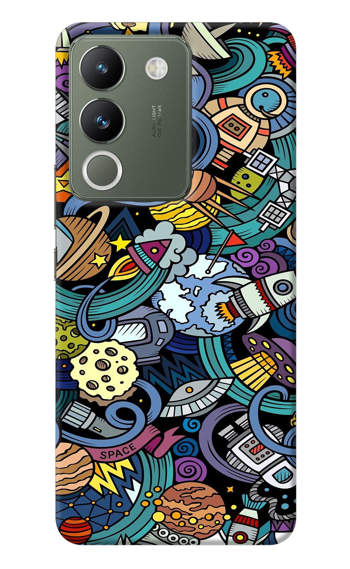 Space Abstract Vivo Y200 5G Back Cover