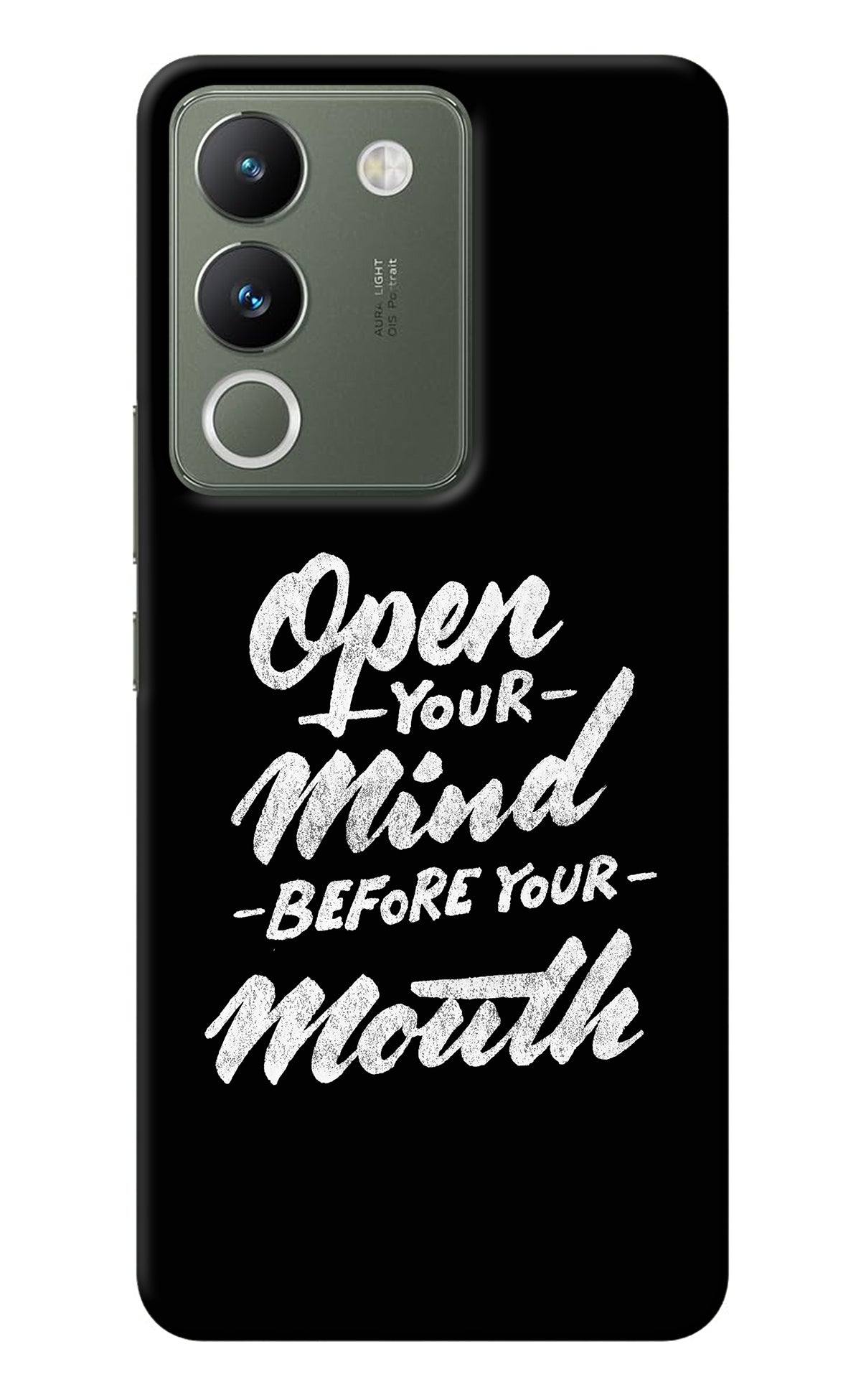 Open Your Mind Before Your Mouth Vivo Y200 5G Back Cover