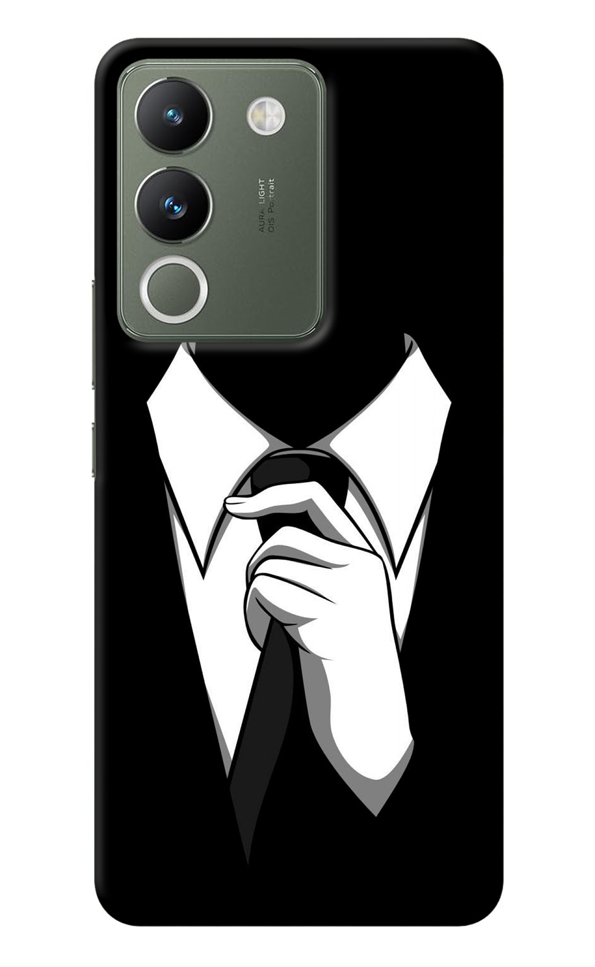 Black Tie Vivo Y200 5G Back Cover